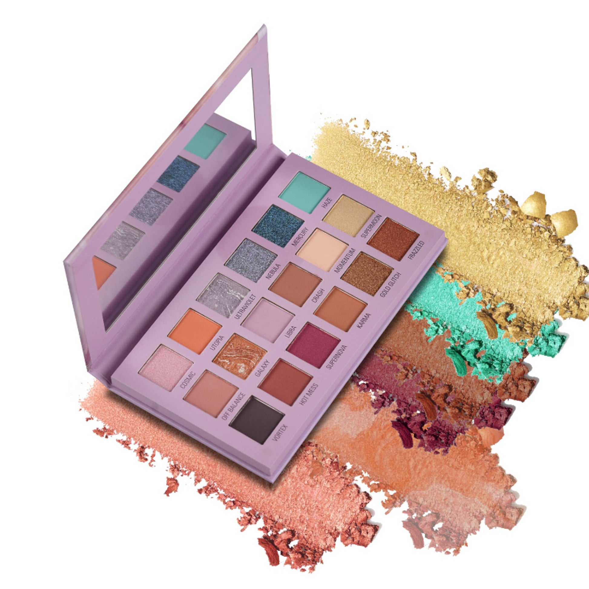 FASHION COLOUR 18 Color Eyeshadow Palette - Mercury