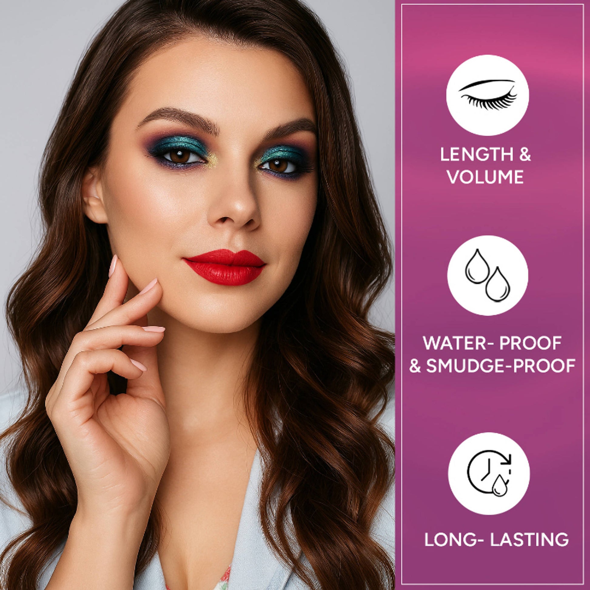 FASHION COLOUR 18 Color Eyeshadow Palette - Mercury