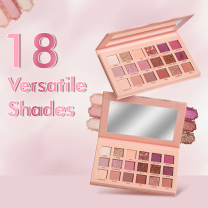 FASHION COLOUR 18 Color Eyeshadow Palette - Naughty Nude