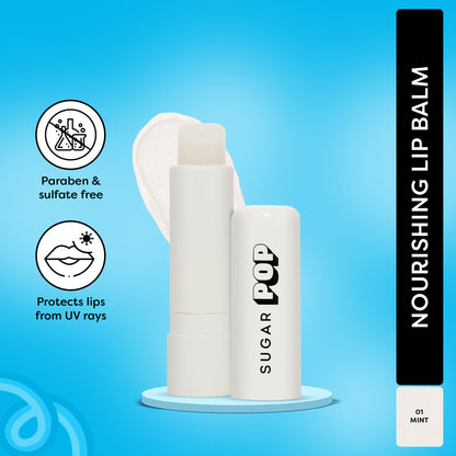 SUGAR POP Nourishing Lip Balm, SPF, Avocado Oil - 01 Mint