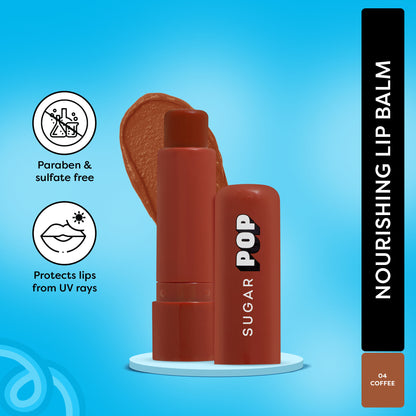 SUGAR POP Nourishing Lip Balm, SPF, Avocado Oil - 04 Coffee