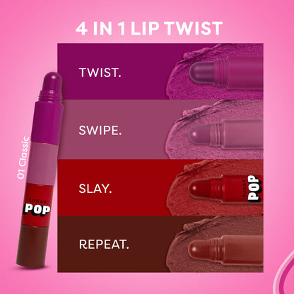 SUGAR POP 4 in 1 Lip Twist - 01
