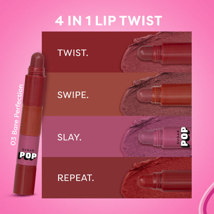 SUGAR POP 4 in 1 Lip Twist - 03 Bare Perfection