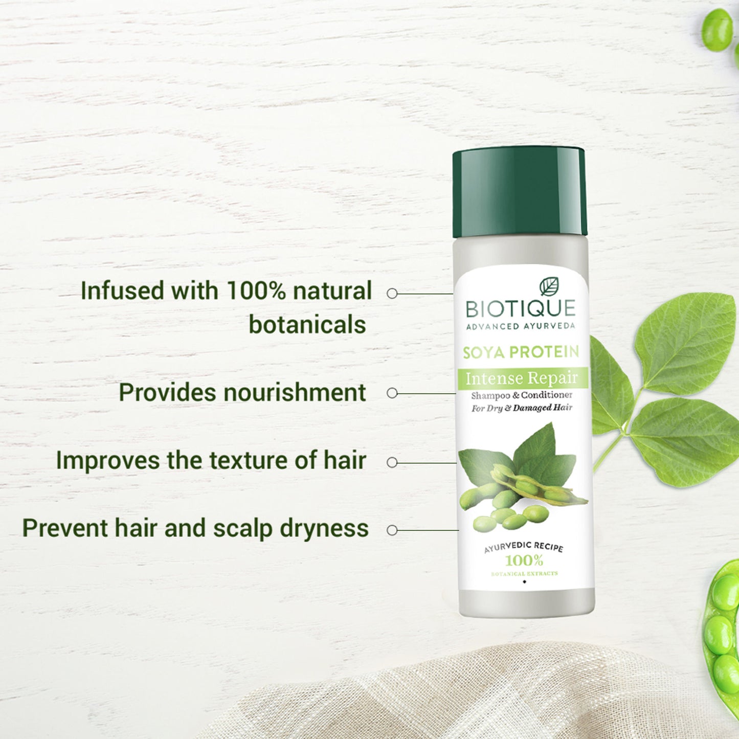 Biotique Bio Soya Protein Fresh Nourishing Shampoo