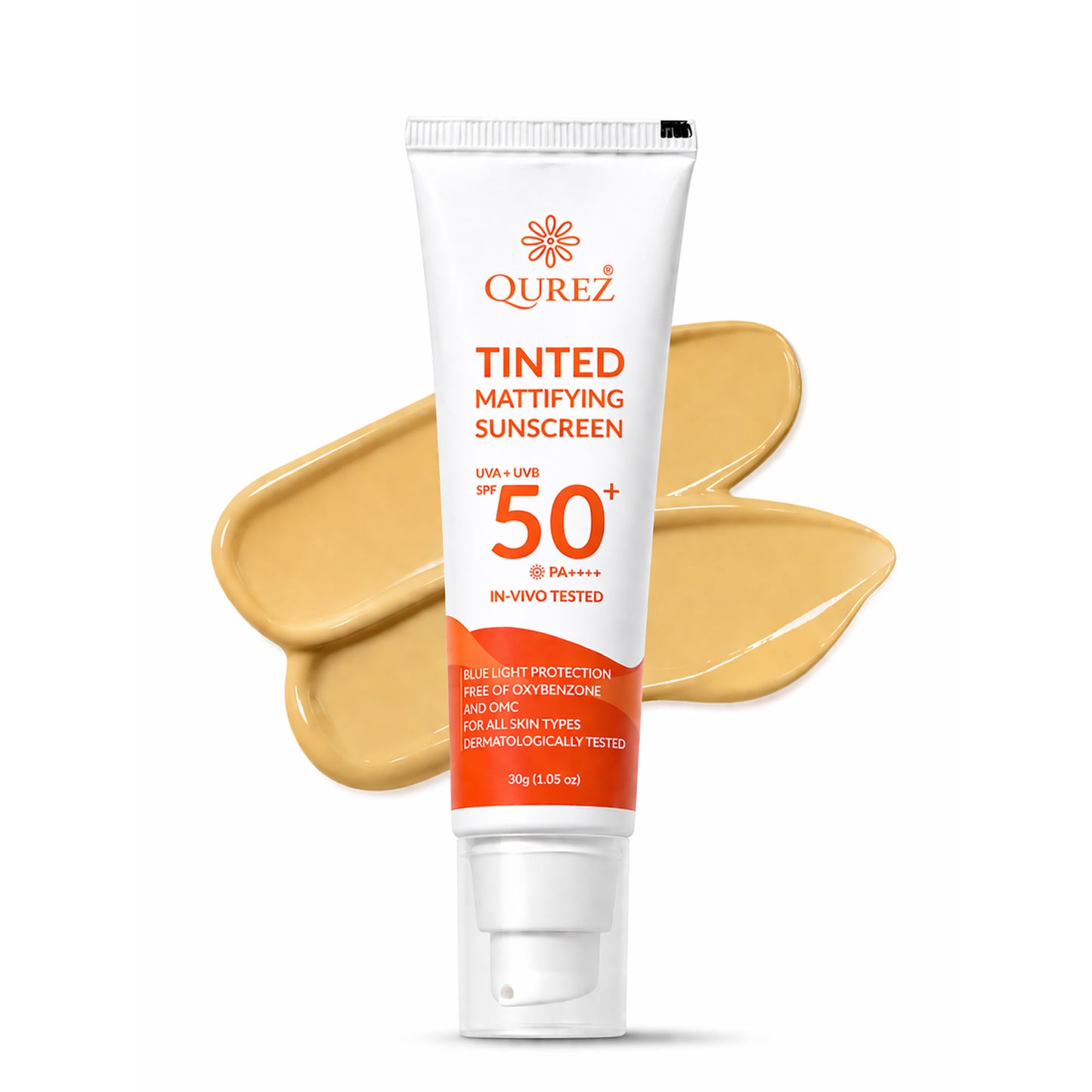 Qurez Tinted Mattifying Sunscreen SPF 50+ PA++++