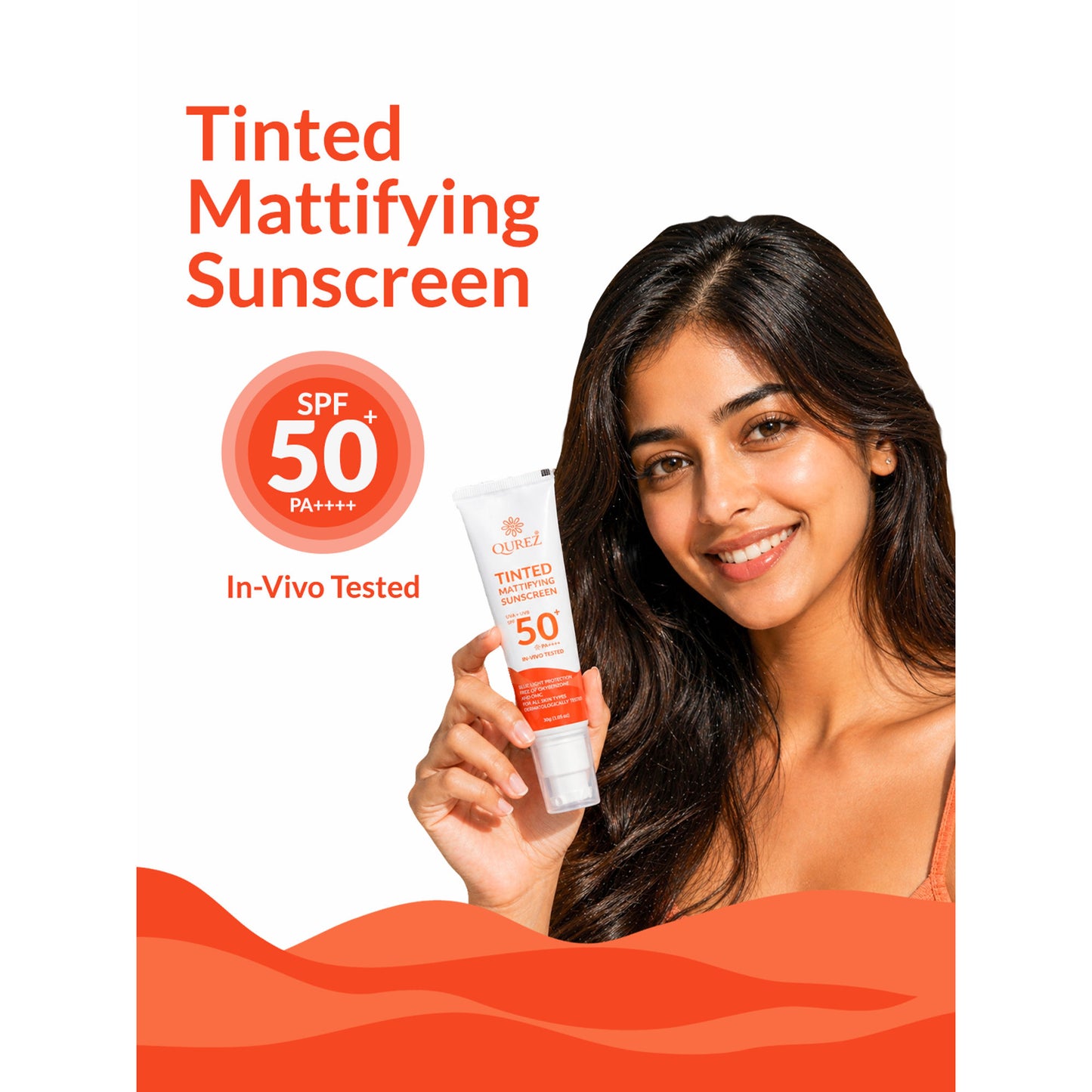 Qurez Tinted Mattifying Sunscreen SPF 50+ PA++++