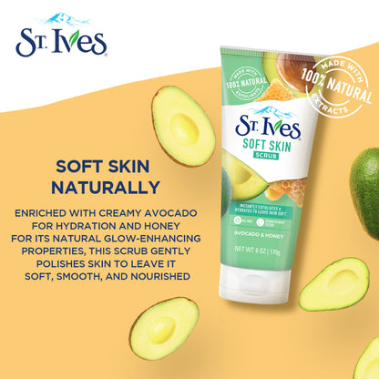 St. Ives Soft Skin Avocado & Honey Face Scrub