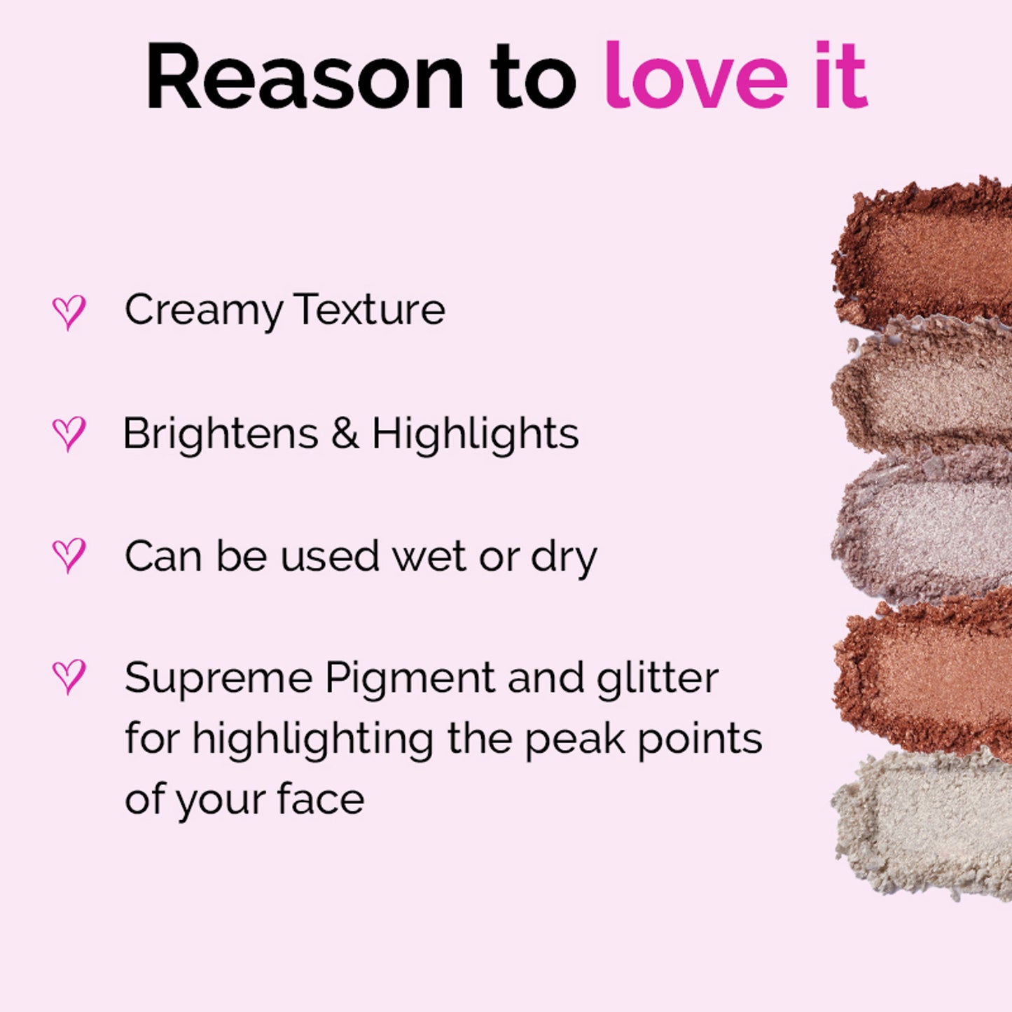 GLAM21 Baked Highlighter With Silky Pigments & Mettalic Finish - Shade 03