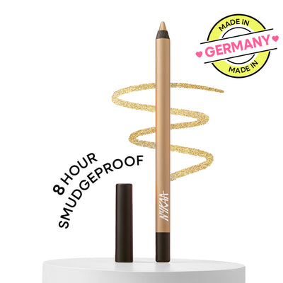 Nykaa Glamoreyes Waterproof & Smudgeproof Shimmer Eye Pencil - Golden Fleur 10