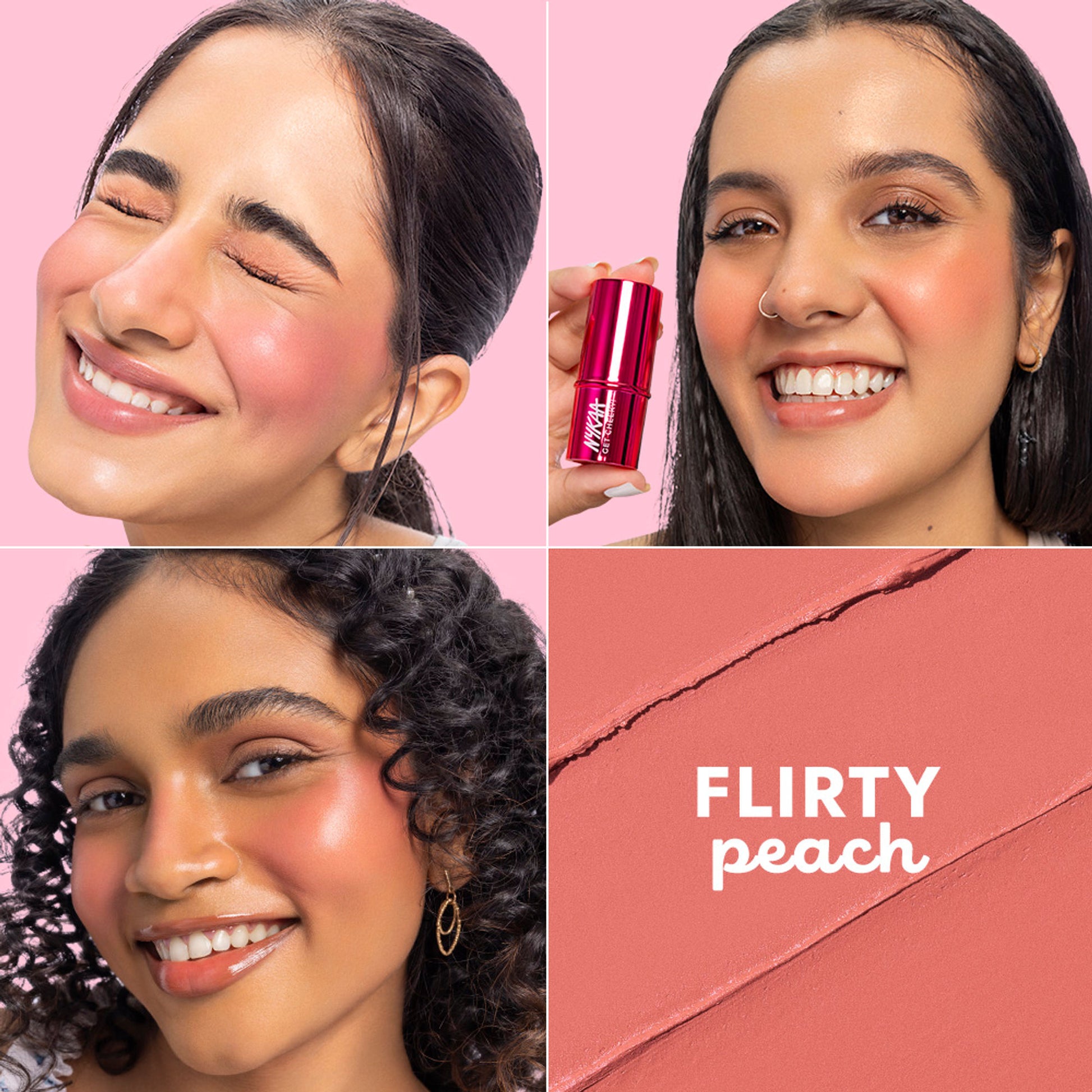 Nykaa Cosmetics Get Cheeky Blush Stick - Flirty Peach