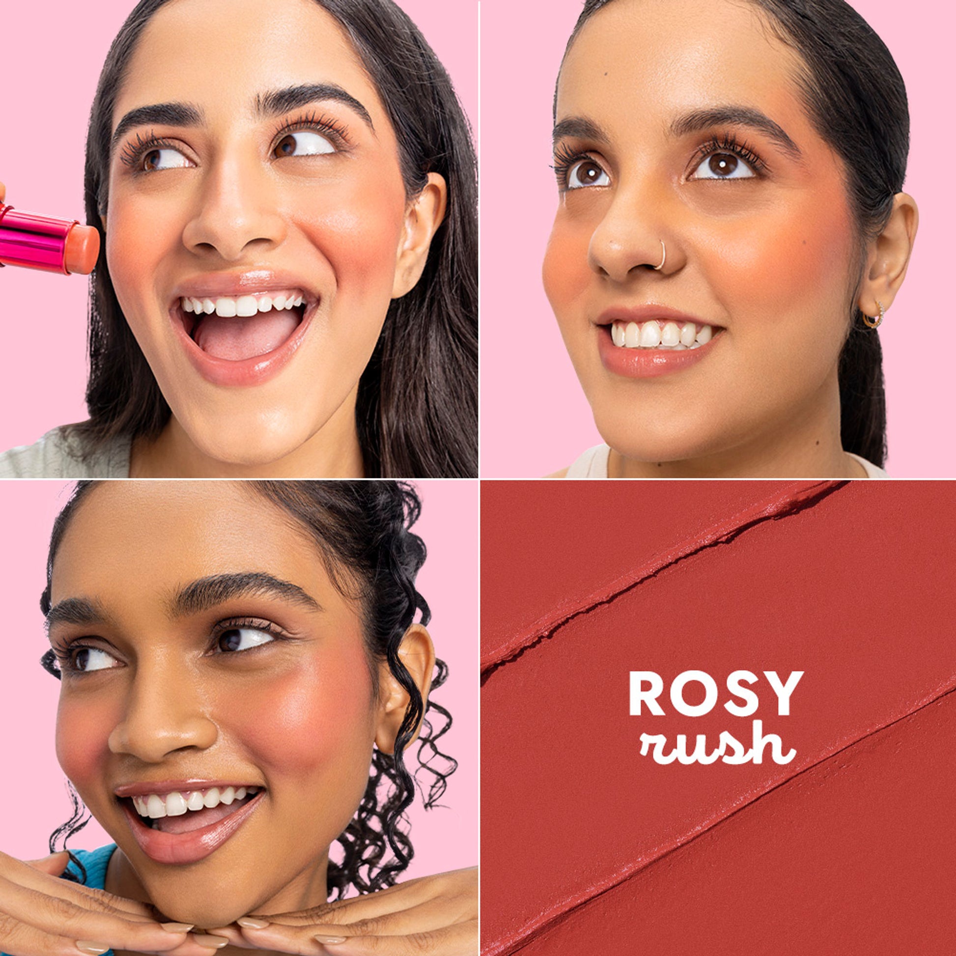 Nykaa Cosmetics Get Cheeky Blush Stick - Rosy Rush