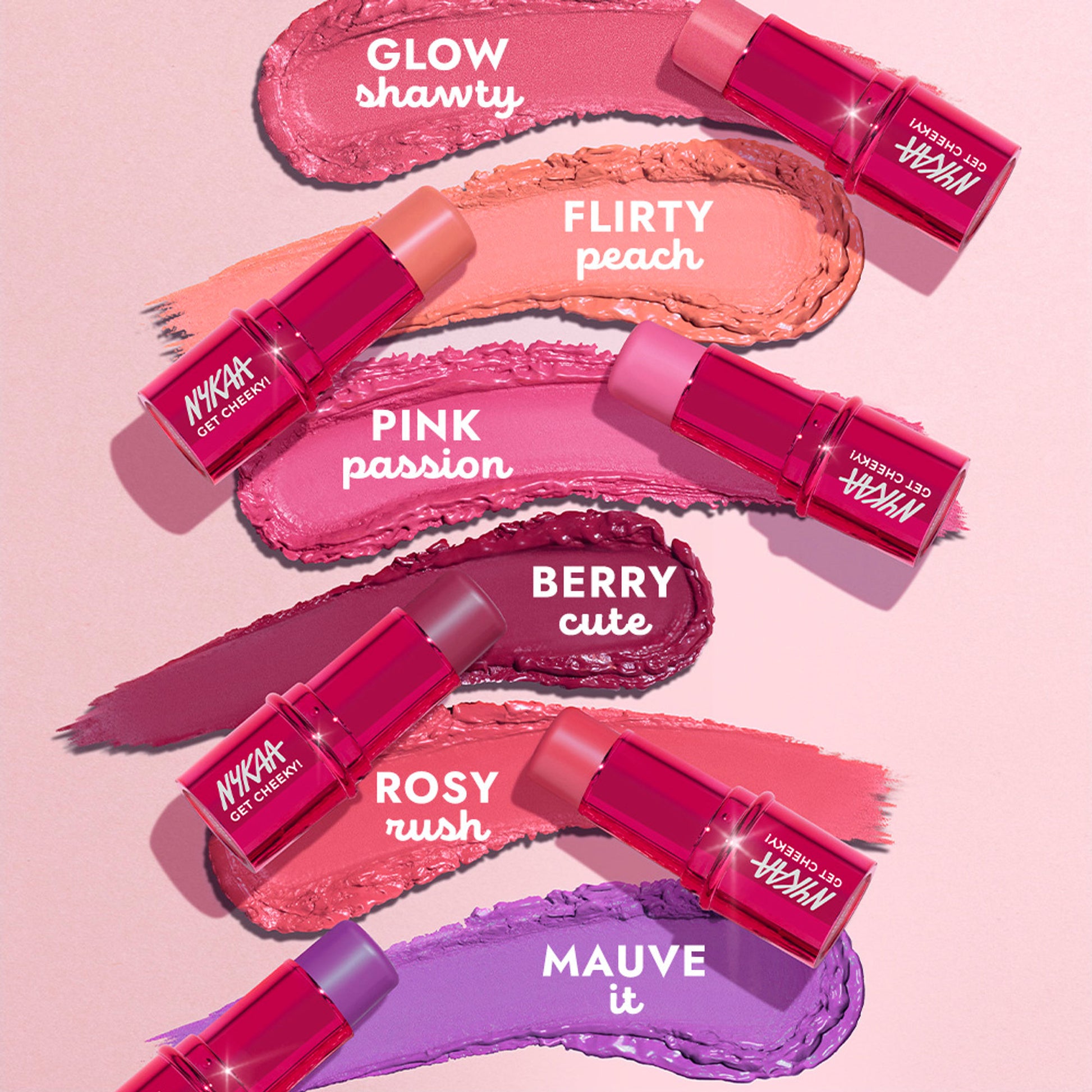 Nykaa Cosmetics Get Cheeky Blush Stick - Pink Passion