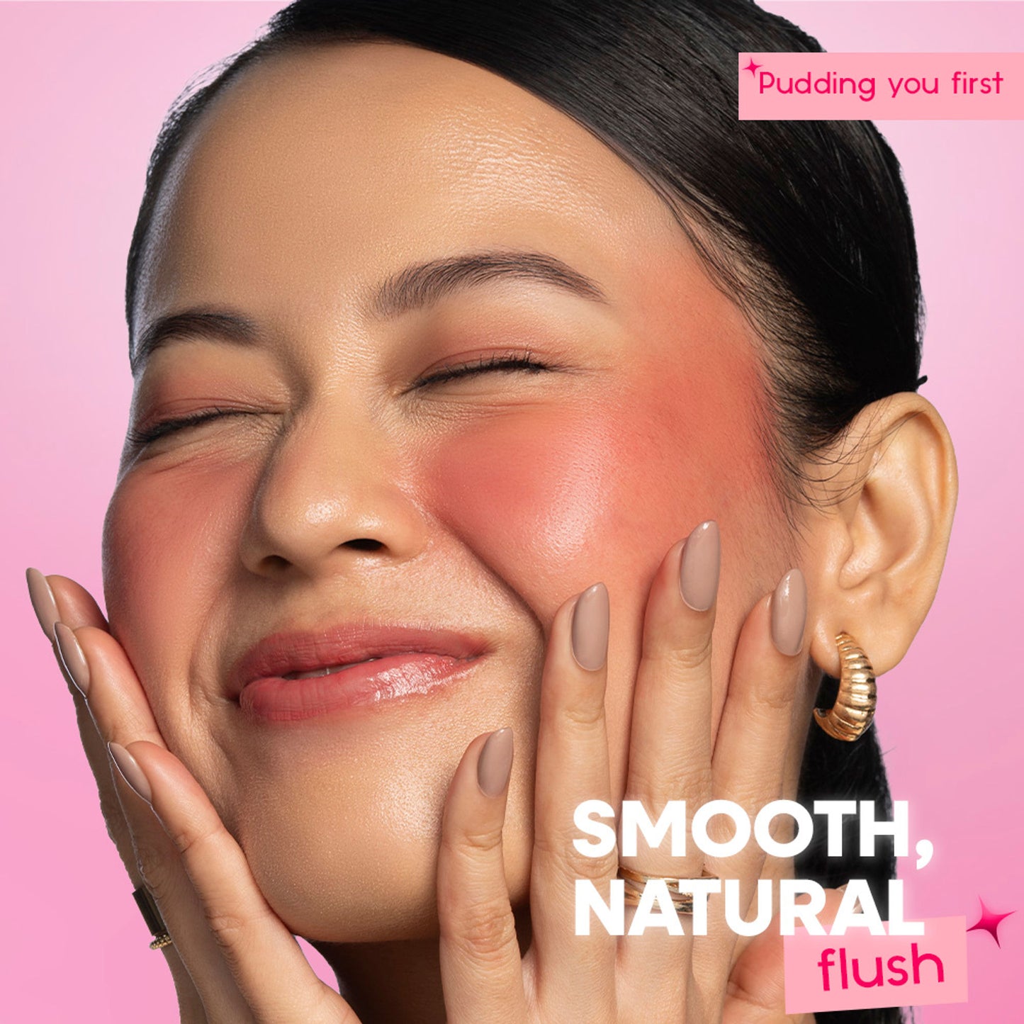 Nykaa Cosmetics Whipped Blurring Multi-use Blush Pot For Lips Cheeks & Eyes - Pudding You First