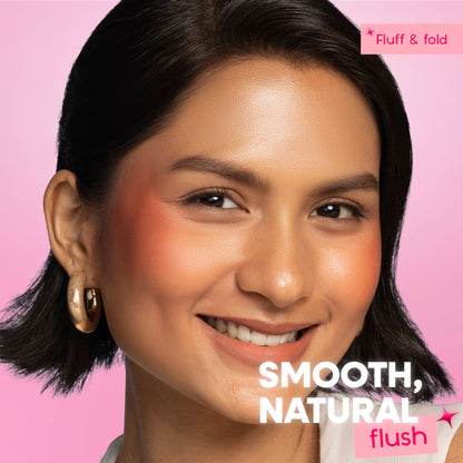 Nykaa Cosmetics Whipped Blurring Multi-use Blush Pot For Lips Cheeks & Eyes - Fluff And Fold