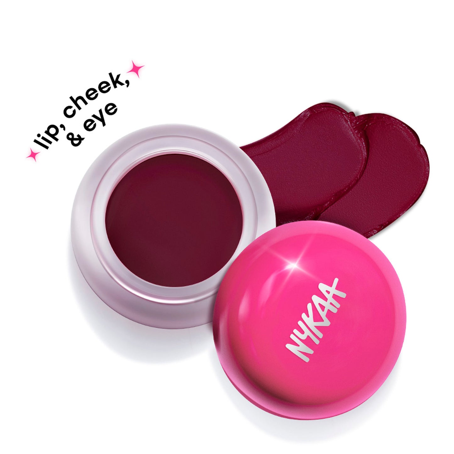 Nykaa Cosmetics Whipped Blurring Multi-use Blush Pot For Lips Cheeks & Eyes - Whisk And Win
