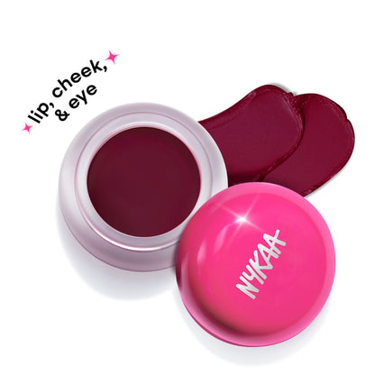 Nykaa Cosmetics Whipped Blurring Multi-use Blush Pot For Lips Cheeks & Eyes - Whisk And Win