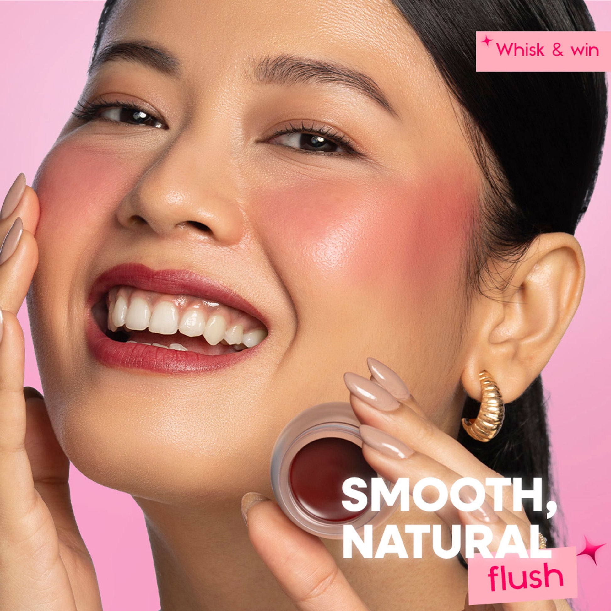 Nykaa Cosmetics Whipped Blurring Multi-use Blush Pot For Lips Cheeks & Eyes - Whisk And Win