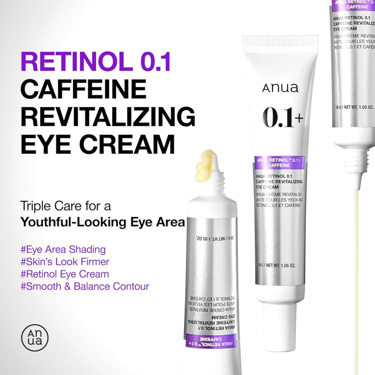 Anua Retinol 0.1 Caffeine Revitalizing Eye Cream