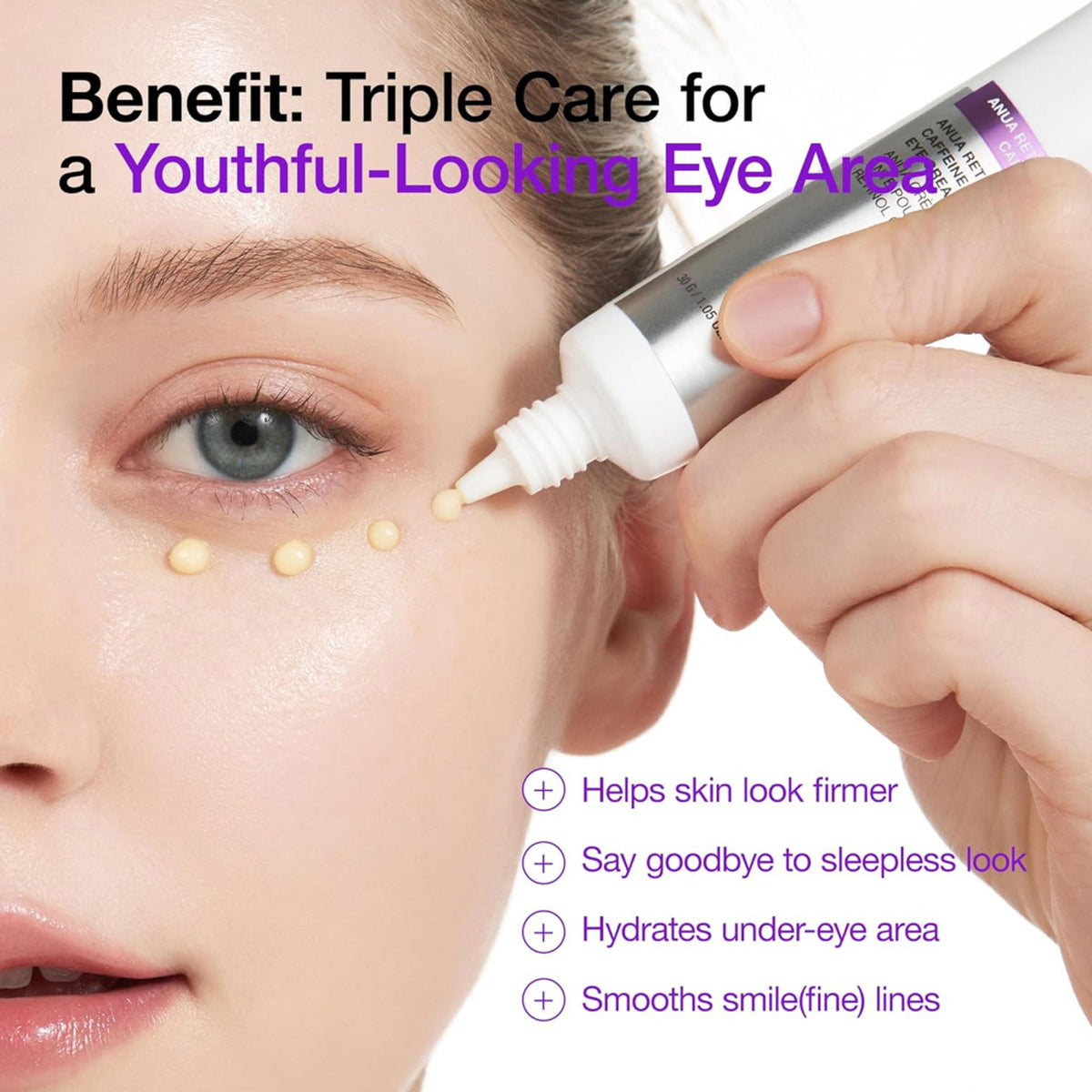 Anua Retinol 0.1 Caffeine Revitalizing Eye Cream
