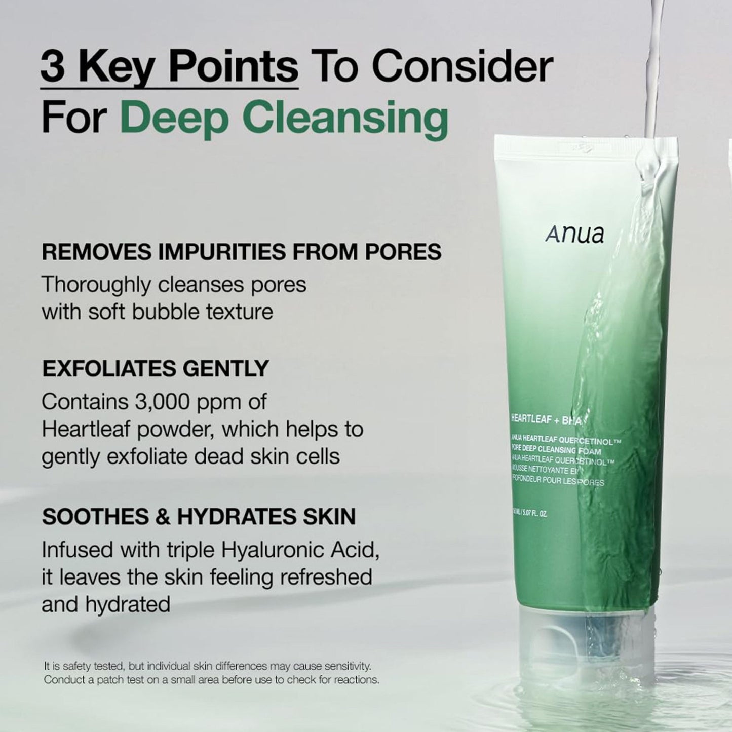 Anua Heartleaf Quercetinol Pore Deep Cleansing Foam