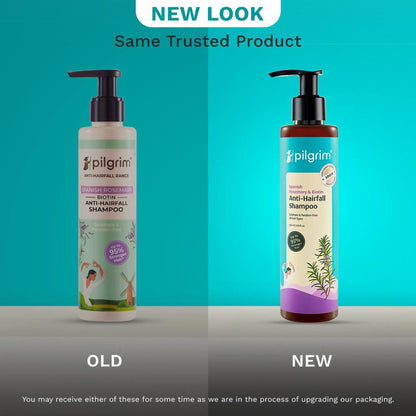 Pilgrim Spanish Rosemary & Biotin Anti Hairfall Control Shampoo Reduce Hairfall Upto 95% Strong Hair