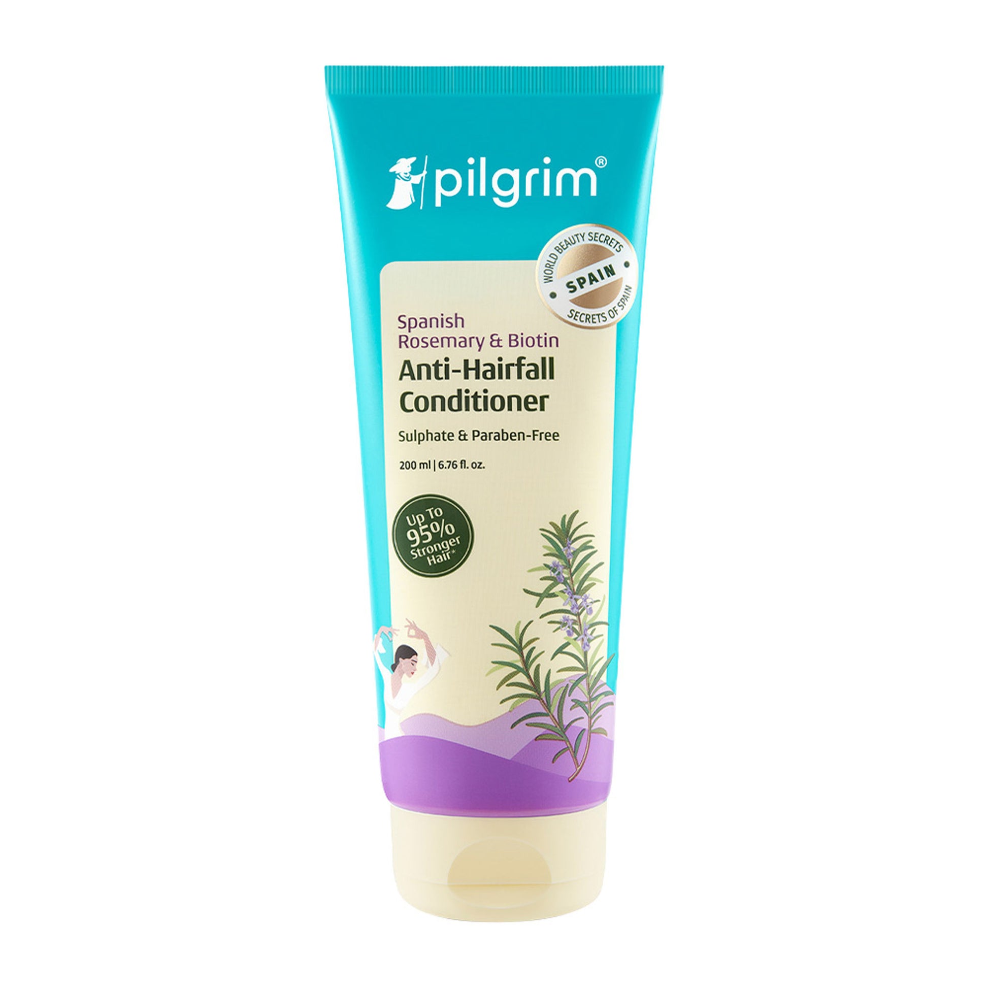 Pilgrim Spanish Rosemary & Biotin Anti Hairfall Conditioner Reduce Hairfall Upto 95% Stronger Hair