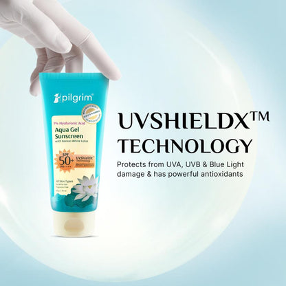 Pilgrim 1% Hyaluronic Acid Sunscreen Gel SPF 50 PA+++