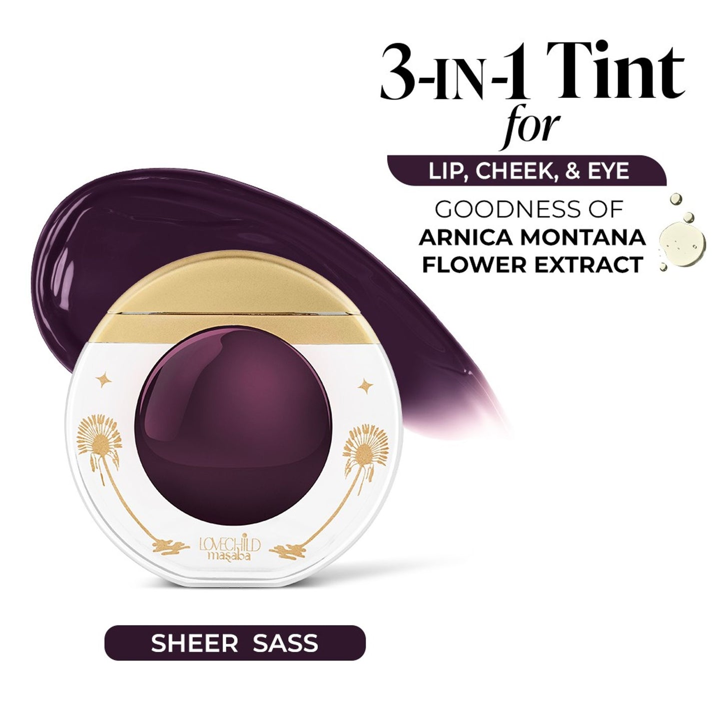 LoveChild Masaba I'M Thirsty! 3-In-1 Lip, Cheek & Eye Tint - Sheer Saas