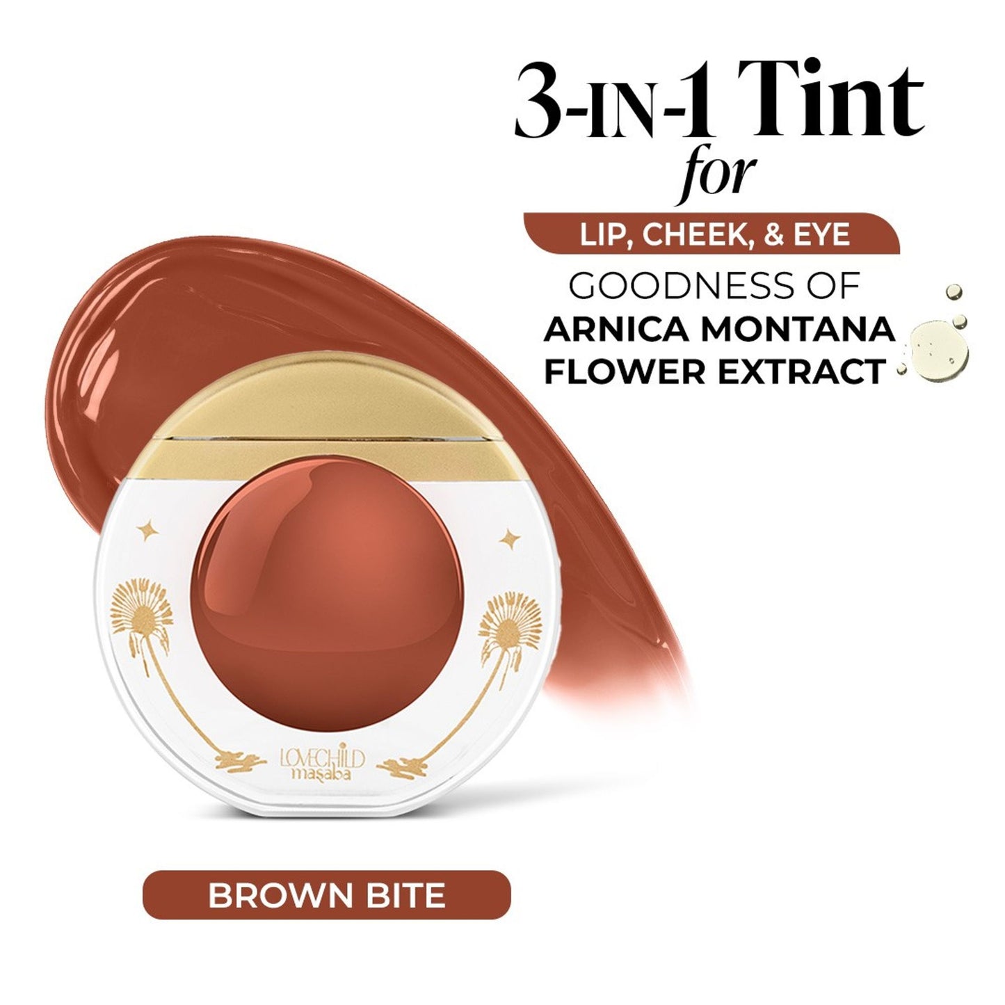 LoveChild Masaba I'M Thirsty! 3-In-1 Lip, Cheek & Eye Tint - Brown Bite