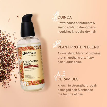 Quench Frizz Control Hair Serum with Quinoa & Ceramides