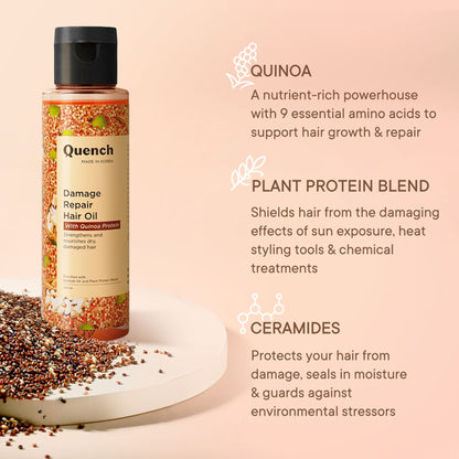 Quench Damage Repair Hair Oil With Quinoa Protein