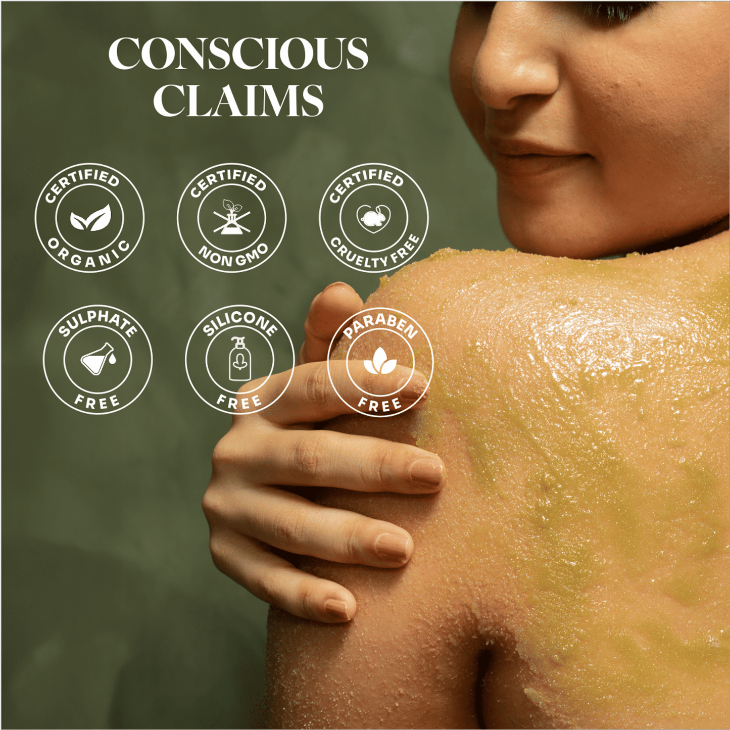 Mintree Certified Organic & Vegan, Unisex Melon Exfoliating Sugar Scrub for Tan Removal & Soft-Smooth-Glowing Skin, Brightens Skin & Reduces Ingrown Hair