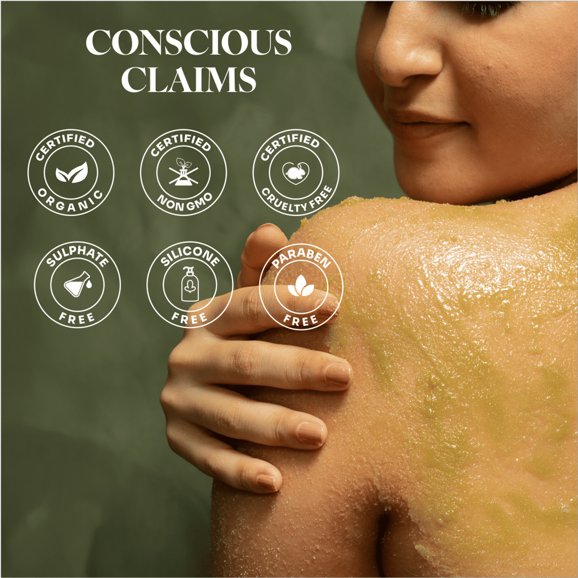 Mintree Certified Organic & Vegan, Unisex Melon Exfoliating Sugar Scrub for Tan Removal & Soft-Smooth-Glowing Skin, Brightens Skin & Reduces Ingrown Hair