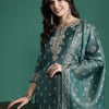 Dhiyona IE Ethnic Motifs Embroidered Kurta with Trousers & With Dupatta