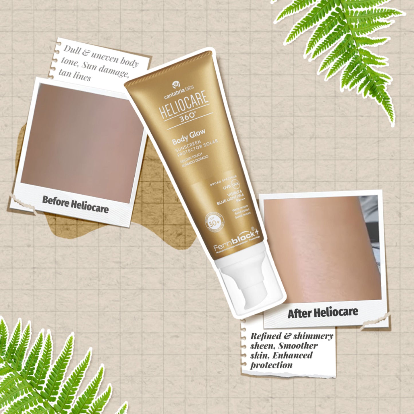 Heliocare 360 Body Glow SPF 50+ Body Sunscreen