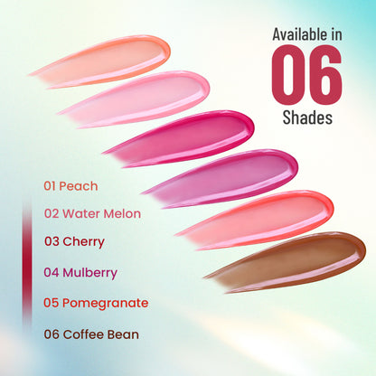Swiss Beauty Kiss Kandy Tinted Lip Balm, Non-Sticky with Olive Oil & Vitamin E - 01 Peach