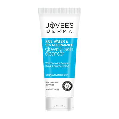 Jovees Derma Rice Face Water 10% Niacinamide Glowing Skin Cleanser