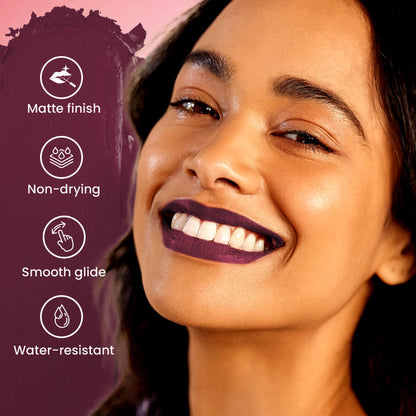 Swiss Beauty Pure Matte Lipstick , Non-Drying, Smooth Glide, Long Lasting - 230 Brandy Harrington