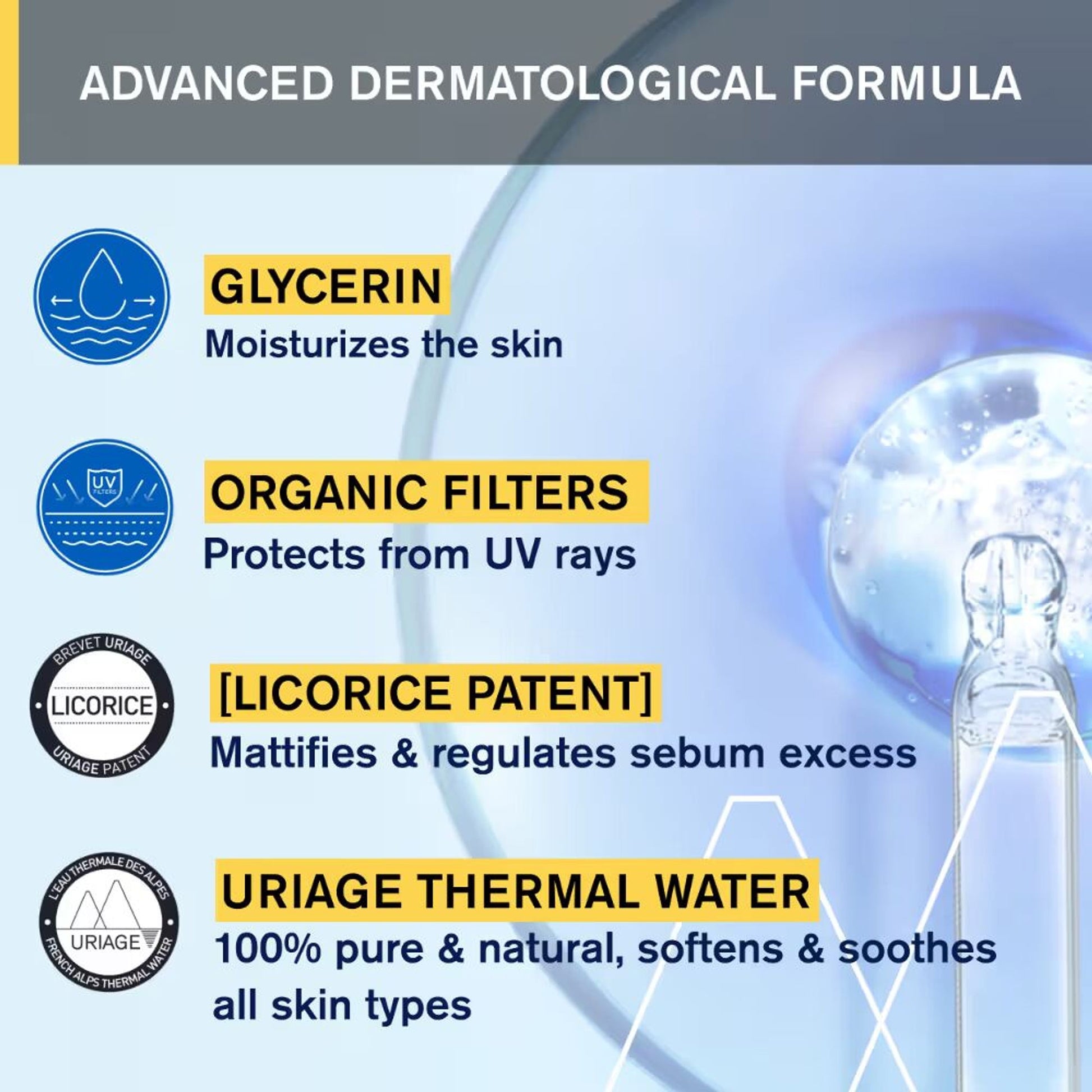 Uriage Bariesun Mattifying Sunscreen SPF50+ Light & Non-Sticky, No White Cast Dermat Recommended