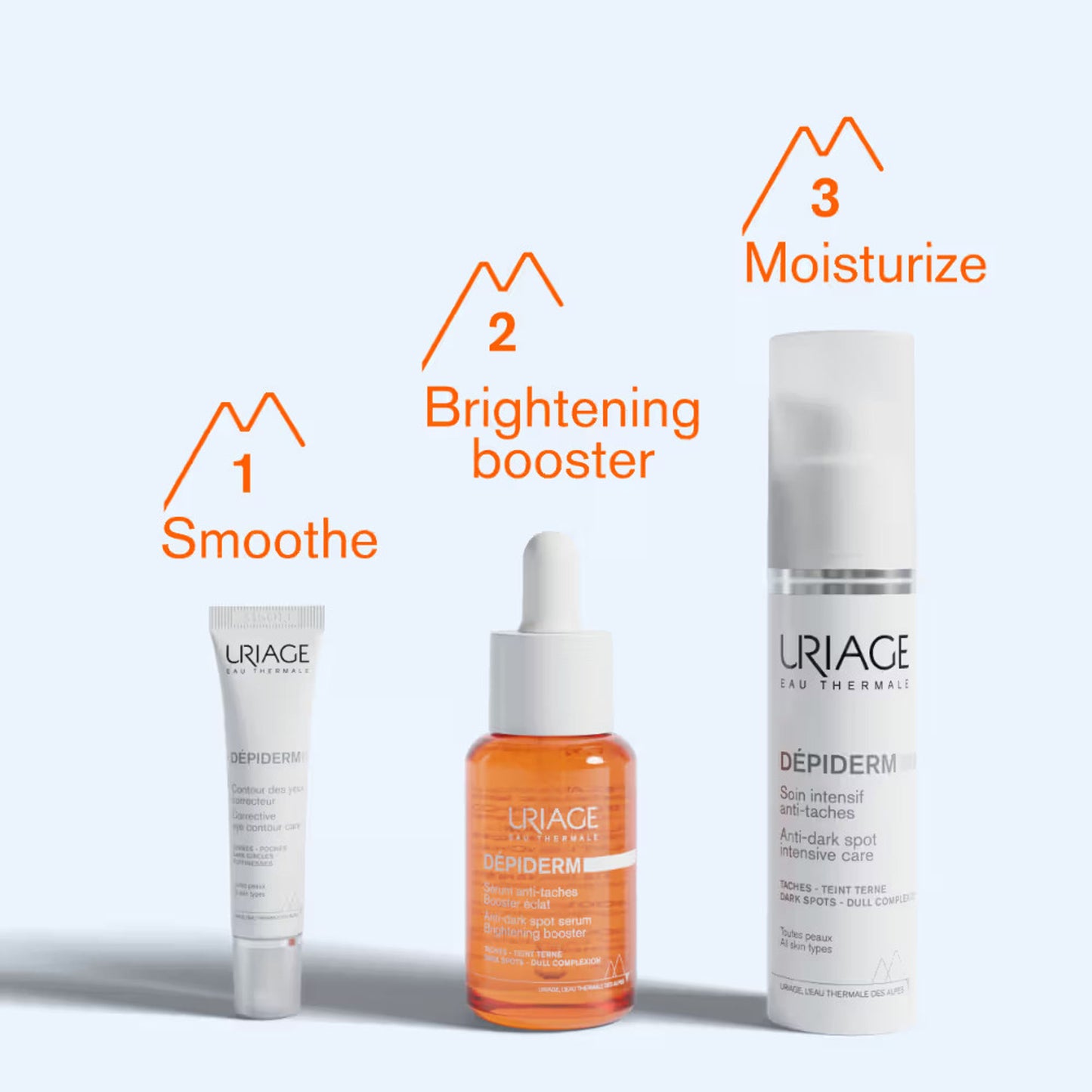 Uriage Depiderm Eye Cream with Vitamin C Destran Sulfate For Dark Cicles, Puffy Eyes, Fine Lines