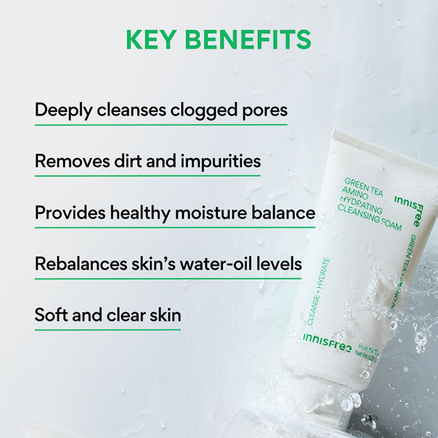Innisfree Green Tea Amino Acid Foam Cleanser