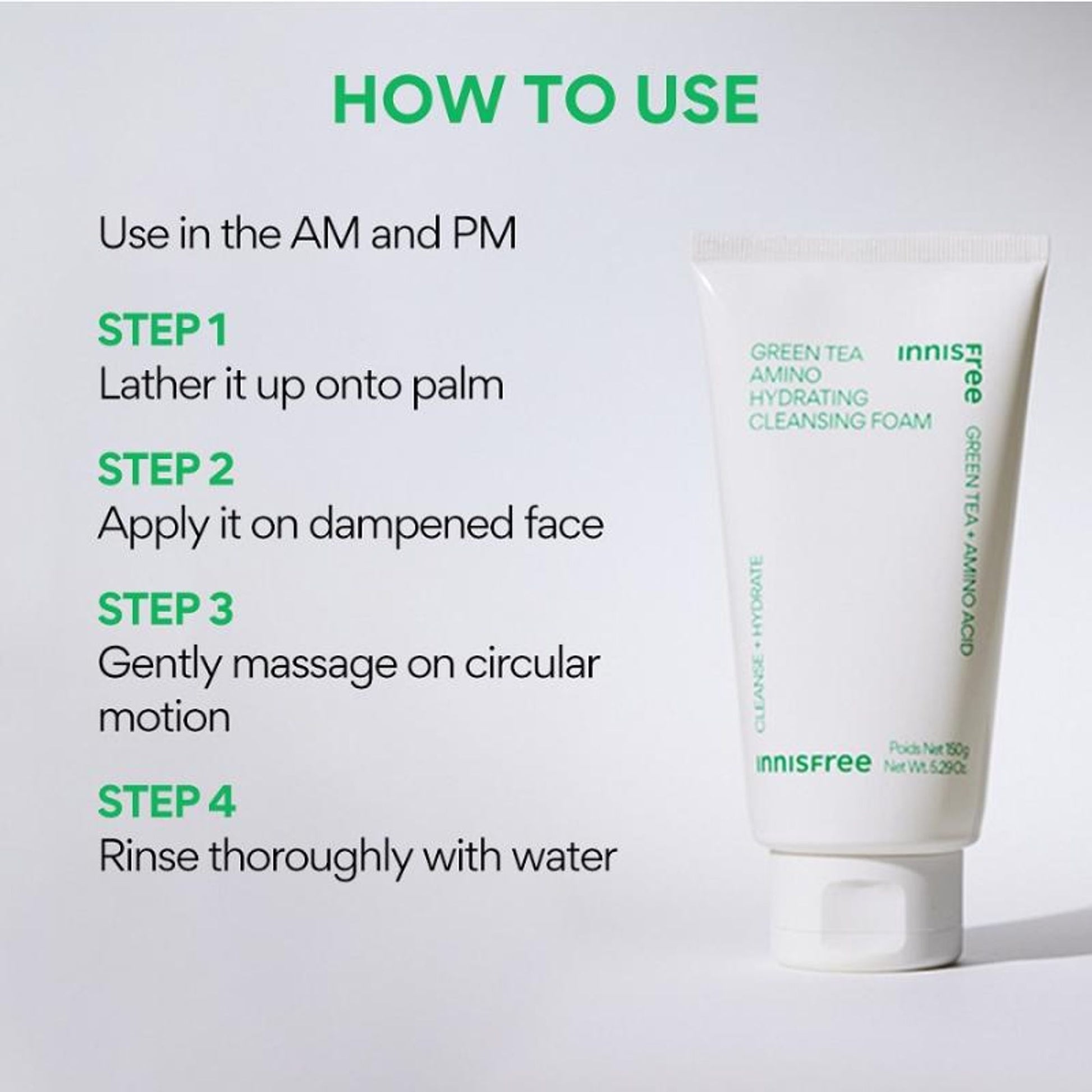 Innisfree Green Tea Amino Acid Foam Cleanser