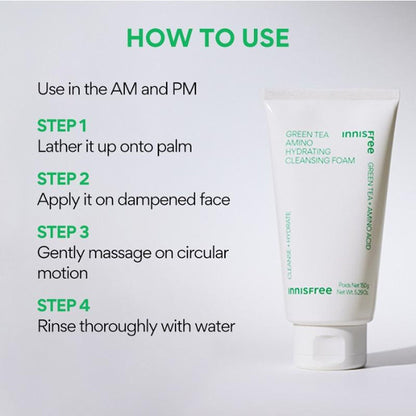 Innisfree Green Tea Amino Acid Foam Cleanser