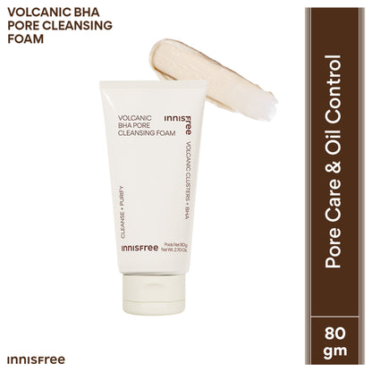 Innisfree Volcanic Clusters BHA Foaming Daily Cleanser For Excess Oil, Clogged Pores, Oily Skin