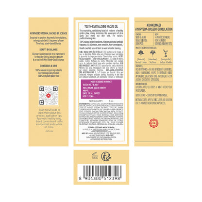 Kama Ayurveda Kumkumadi Youth - Revitalising Facial Oil, For Uneven Skin & Dark Spot Removal