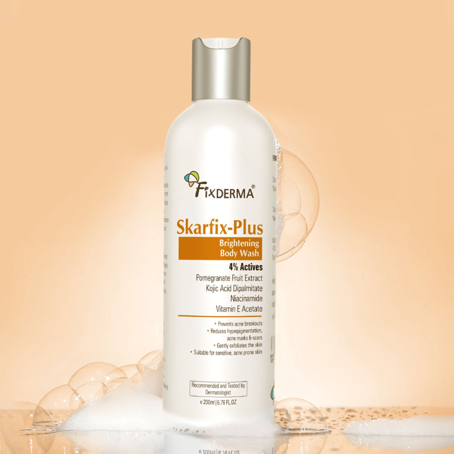 Fixderma Skarfix Plus Brightening Body Wash with Kojic Acid & Niacinamide Body Wash Shower Gel