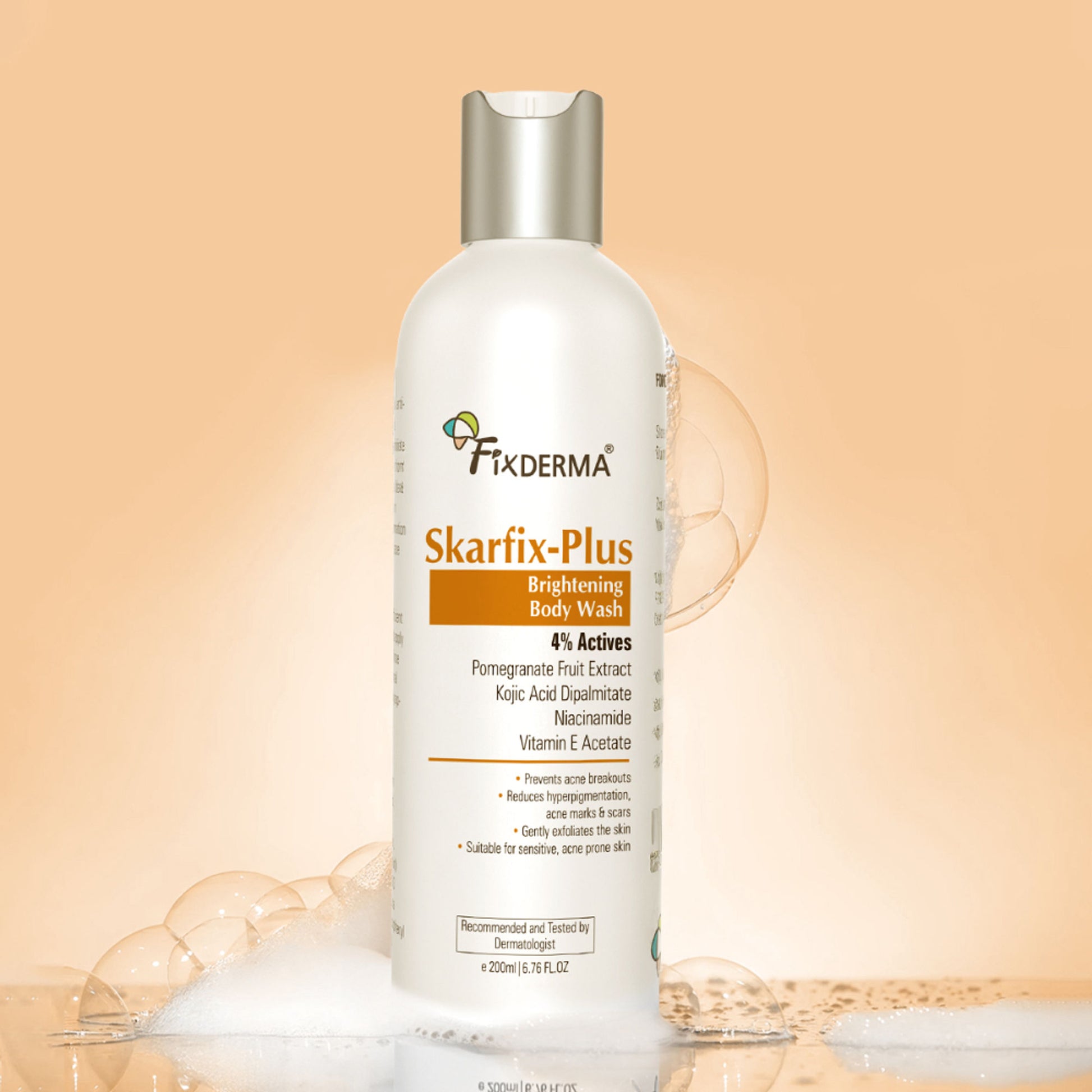 Fixderma Skarfix Plus Brightening Body Wash with Kojic Acid & Niacinamide Body Wash Shower Gel