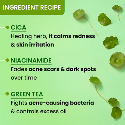 Dot & Key Cica Calming Skin Clarifying Toner With Niacinamide & Green Tea, Acne & Oil Control