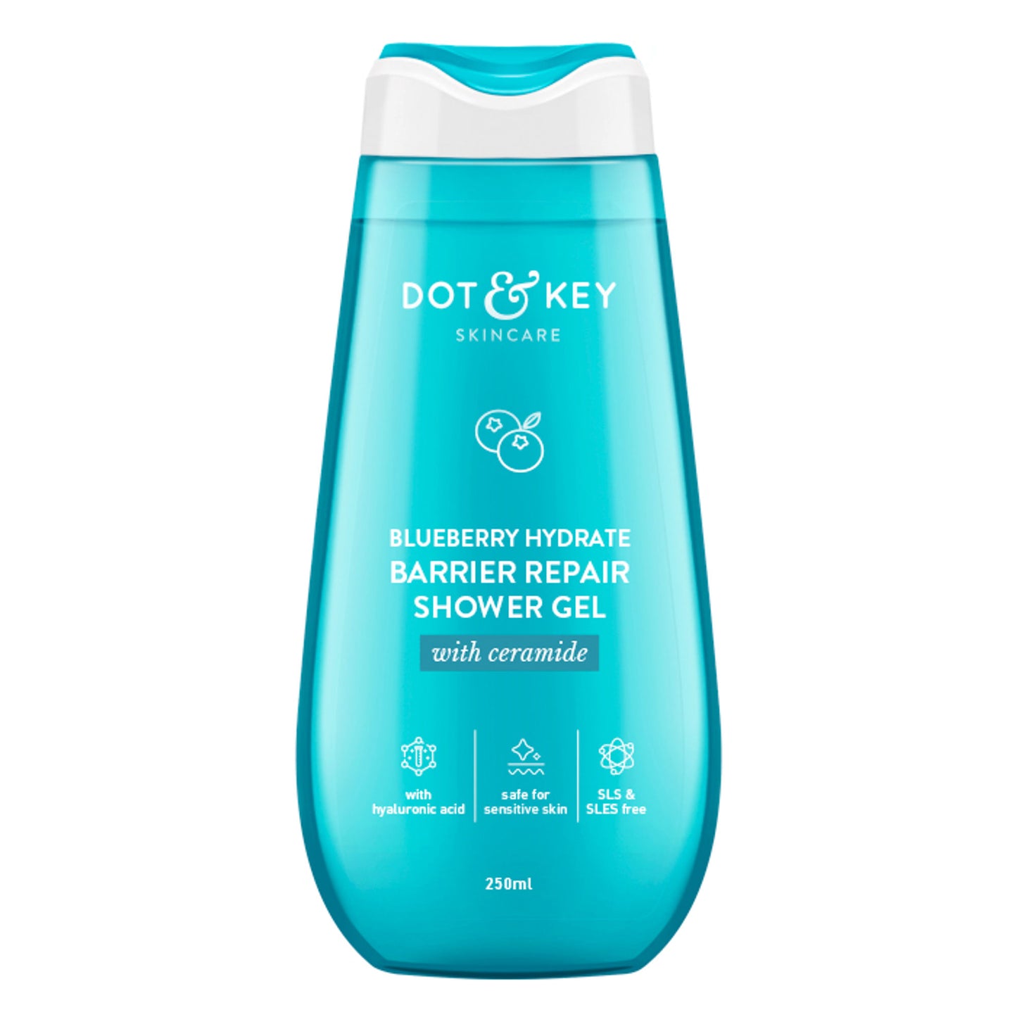Dot & Key Blueberry Hydrate Barrier Repair Shower Gel, With Ceramide & Hyaluronic