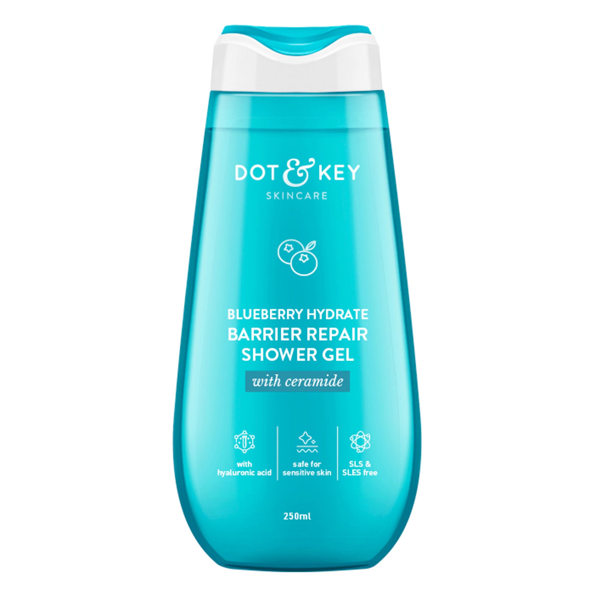 Dot & Key Blueberry Hydrate Barrier Repair Shower Gel, With Ceramide & Hyaluronic